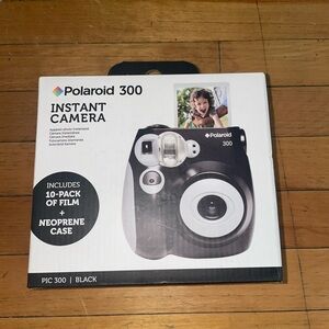 New in Box Polaroid PIC-300 Instant Film Camera Black